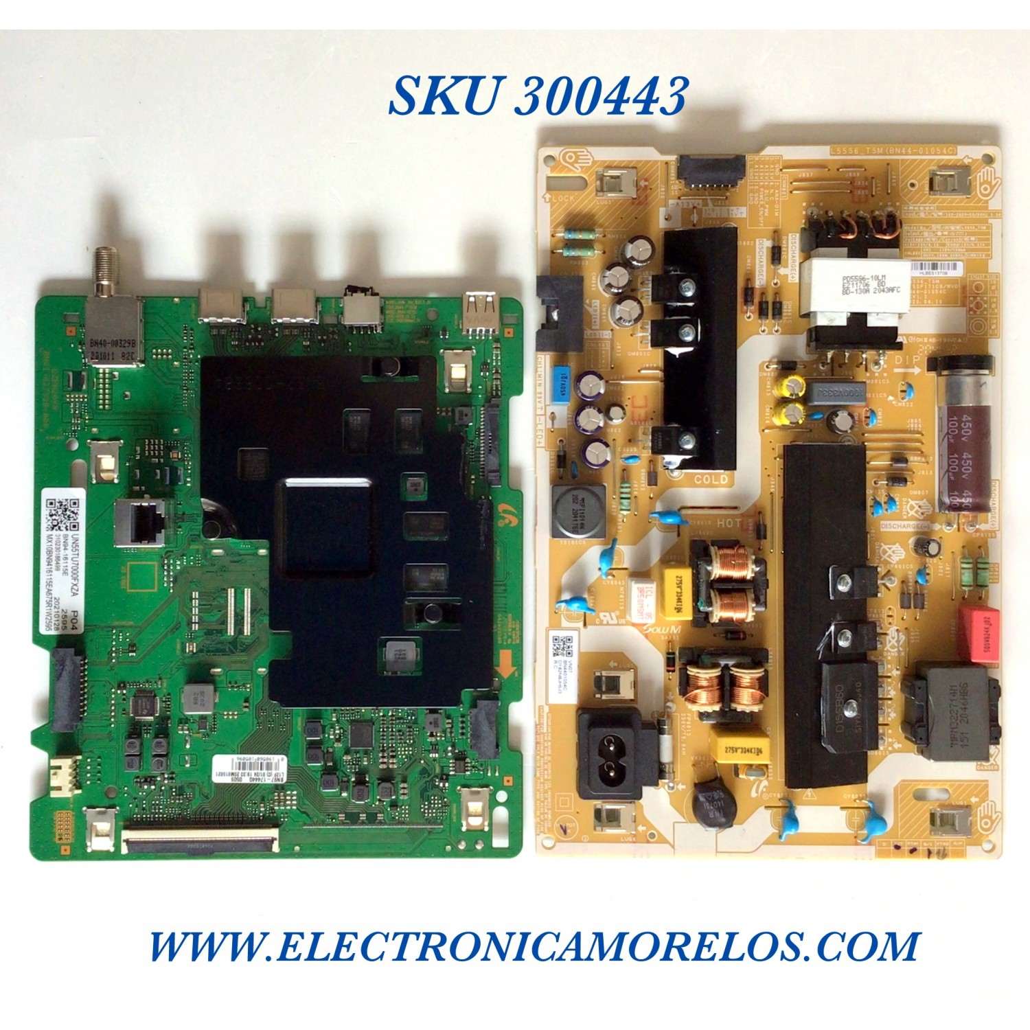 KIT DE TARJETAS PARA TV SAMSUNG / MAIN BN94-16115E / BN41-02751B / BN97-17444G / BN96-52990A / BN9416115E / FUENTE BN44-01054C / L55S6_TSM / BN4401054C / PANEL CY-BT055HGCV1H / PT550GT02-1 / MODELO UN55TU700DFXZA XA10 / UN55TU7000FXZA XA10